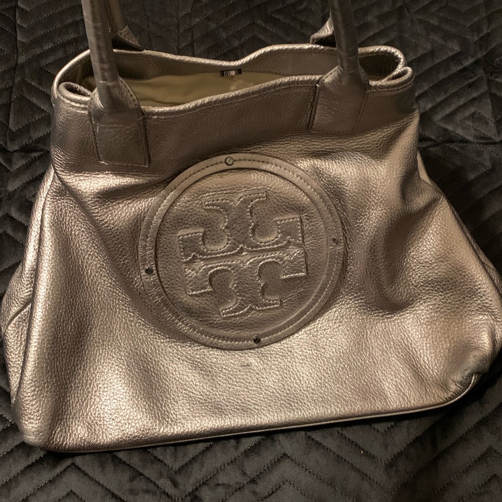 Tory Burch gunmetal bag